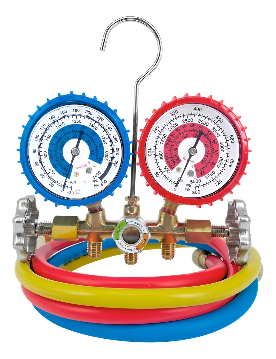 A/C Brass Manifold Gauge Set